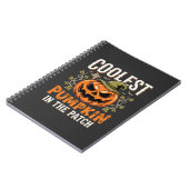 Kürbisdesign Halloween Patch Notizblock (Linke Seite)