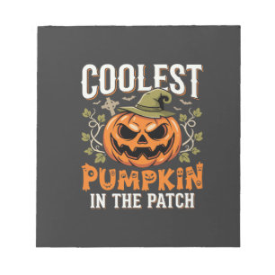 Kürbisdesign Halloween Patch Notizblock