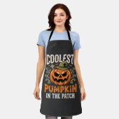 Kürbisdesign Halloween Patch Schürze (Getragen)