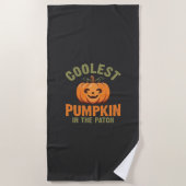 Kürbisdesign Halloween Patch Strandtuch (Vorderseite)