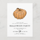 Kürbisdesign Postkarte (Vorderseite)