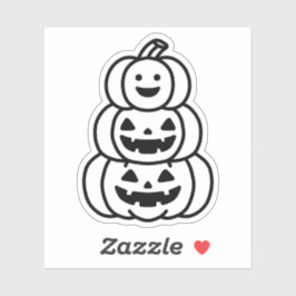 Kürbisdoodle Aufkleber