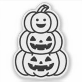 Kürbisdoodle Aufkleber (Vorderseite)