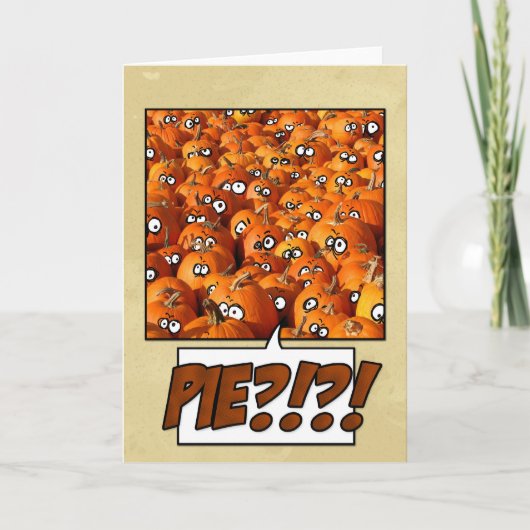 Kürbise Feiertagskarte (Vorderseite)