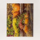 Kürbise im Fall Puzzle (Vertikal)