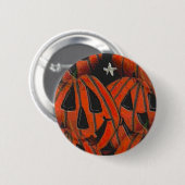 Kürbise, Kürbis-überall - Halloween-Knopf Button (Vorne & Hinten)