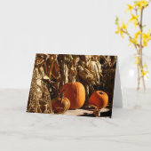 Kürbise und Mais Karte (Gelbe Blume)