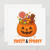 Kürbiseimer voll süß - Halloween (Vorne/Hinten)