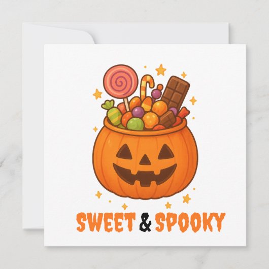 Kürbiseimer voll süß - Halloween (Vorderseite)