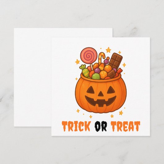 Kürbiseimer voll süß - Halloween (Vorne/Hinten)