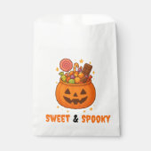 Kürbiseimer voll süß - Halloween Geschenktütchen (Vorderseite)