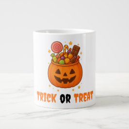 Kürbiseimer voll süß - Halloween Jumbo-Tasse