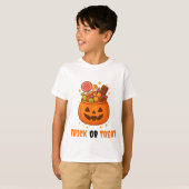 Kürbiseimer voll süß - Halloween T-Shirt (Vorne ganz)