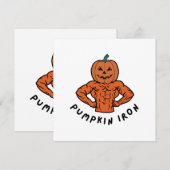 Kürbiseisen Einladung (Vorne/Hinten)