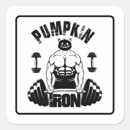Kürbiseisen Quadratischer Aufkleber