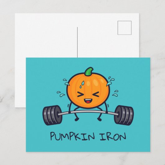 Kürbiseiserpuppe Postkarte (Vorne/Hinten)