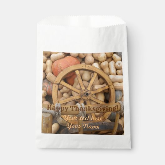 Kürbisernte Geschenktütchen (Vorderseite)