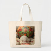 Kürbisernte Jumbo Stoffbeutel (Vorne)