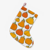 Kürbisernte nahtlos. Saison reif Kleiner Weihnachtsstrumpf (Vorderansicht (hängend))