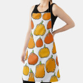 Kürbisernte nahtlos. Saison reif Schürze (InSitu)