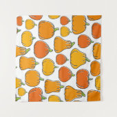 Kürbisernte nahtlos. Saison reif Wandteppich (Vorderseite (Horizontal))