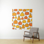 Kürbisernte nahtlos. Saison reif Wandteppich (Beispiel)