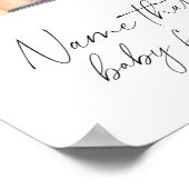 Kürbisfahrzeug - Name dieses Babynahrungsmittel Poster (Ecke)