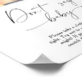 Kürbisfahrzeug - Sag kein Babyposter Poster (Ecke)