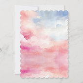 Kürbisfall Baby Dusche Rosa Bugcoquette Einladung (Rückseite)