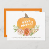 Kürbisfall Blumenreath Wir haben uns bewegende Pos Postkarte (Vorne/Hinten)