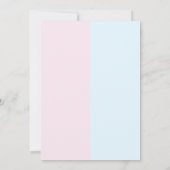 Kürbisfall-Genderoffenbarung Einladung (Rückseite)