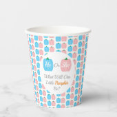 Kürbisfall-Genderoffenbarung Pappbecher (Vorderseite)