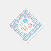 Kürbisfall-Genderoffenbarung Serviette (Ecke)