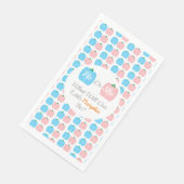 Kürbisfall-Genderoffenbarung Serviette (Ecke)