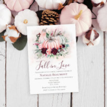 Kürbisfall im Brautparty der Liebe