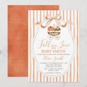 Kürbisfall in der Liebe Geschlechtsneutrale Babydu Einladung (Vorne/Hinten)