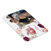 Kürbisfall lila Erntedank Foto Magnet (Rechte Seite)