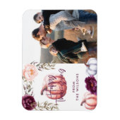 Kürbisfall lila Erntedank Foto Magnet (Vertikal)