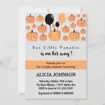 Kürbisfallen Halloween-Babydusche