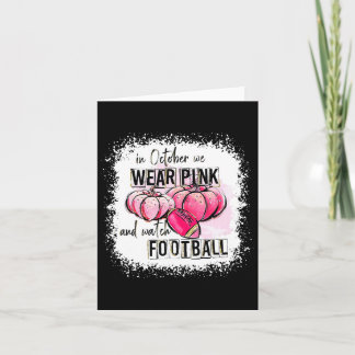 Kürbisfallen im Oktober tragen wir Pink und beobac Karte