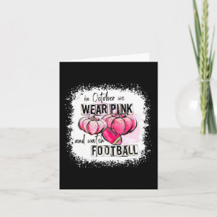Kürbisfallen im Oktober tragen wir Pink und beobac Karte