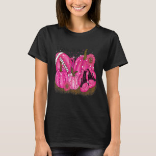 Kürbisfallen im Oktober tragen wir Pink und beobac T-Shirt