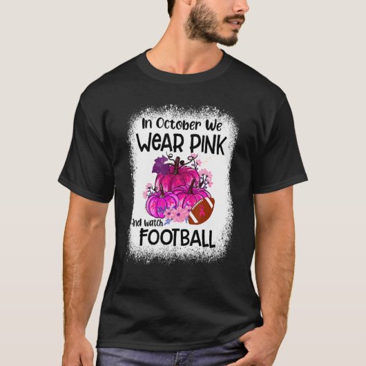 Kürbisfallen im Oktober tragen wir Pink und beobac T-Shirt (Vorderseite)