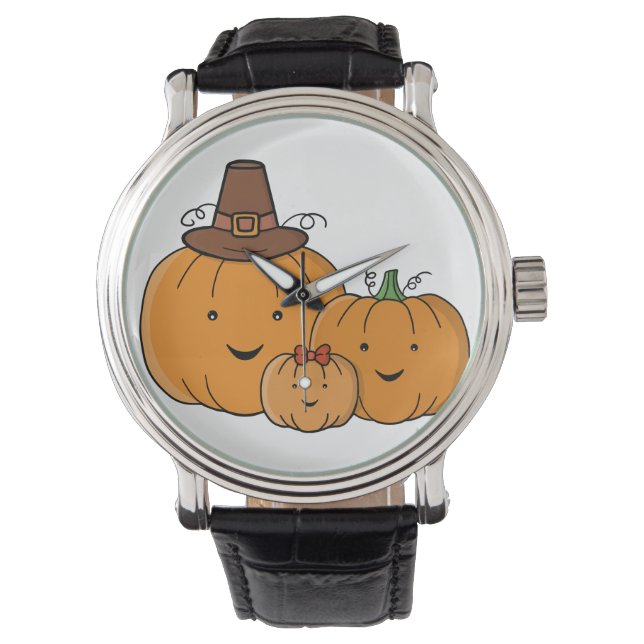 Kürbisfamilie Armbanduhr (Vorderseite)