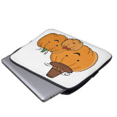 Kürbisfamilie Laptopschutzhülle (Vorne Knopf)