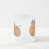 Kürbisfamilienelternteil-KindErntedank Halloween Mattglastasse (Mittel)