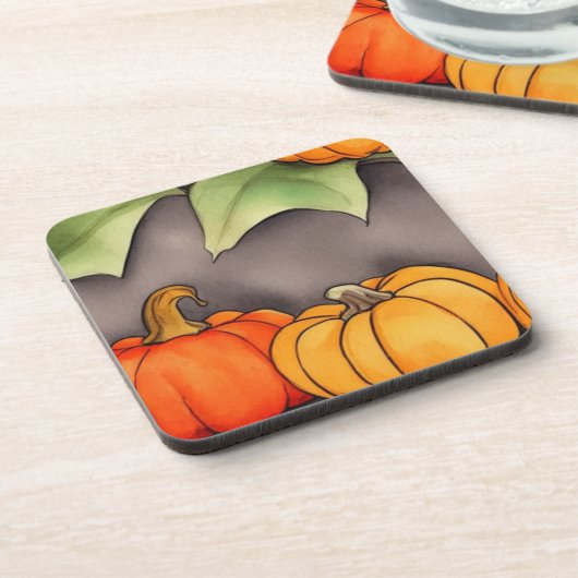 Kürbisfarbe Getränkeuntersetzer (Linke Seite)