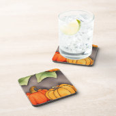 Kürbisfarbe Getränkeuntersetzer (Rechte Seite)