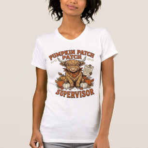 Kürbisfeld Aufseher Highland Kuh Vintage-Shirt T-Shirt