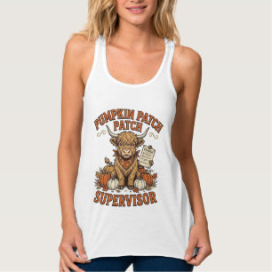 Kürbisfeld Aufseher Highland Kuh Vintage-Shirt Tank Top
